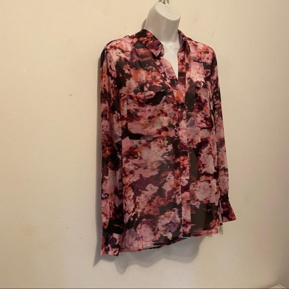 Robert Rodriguez Leslie Floral Popover Blouse Size Medium - Picture 3 of 11